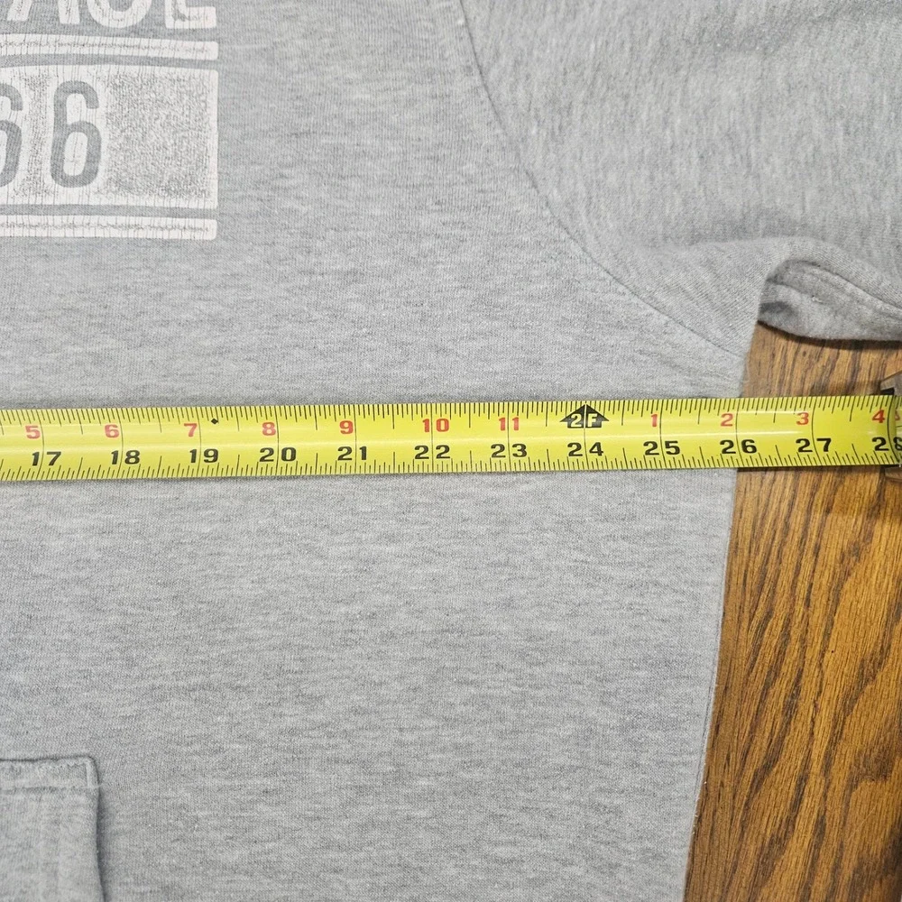 The North Face Hoodie XXL Gray Full Zip Fleece‎ Lined Logo Sweatshirt Oversized